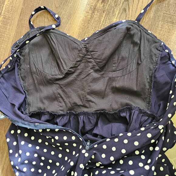 Enz’s Polka Dot A-Line Sleeveless PinUp Swing Dress, S - Picture 9 of 12